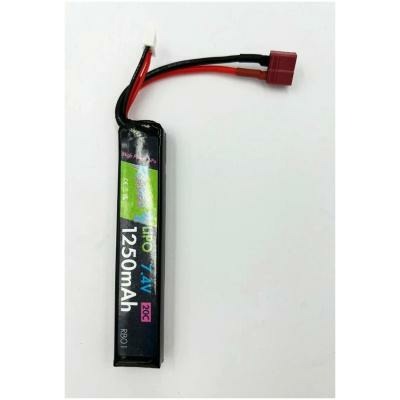 Rebel Battery - 1250mAh Lipo 7.4V 20C Stick - Deans