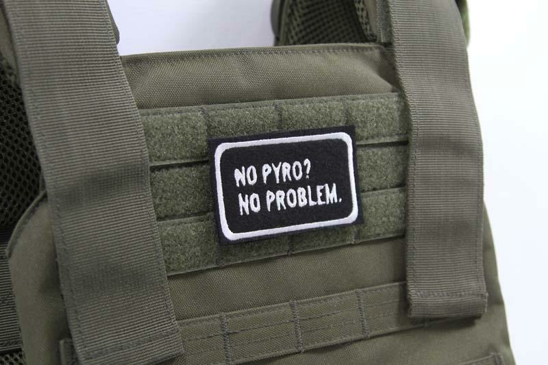velcro airsoft patch - no pyro? no problem.