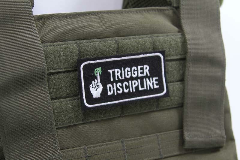 velcro airsoft patch - trigger discipline - Image 2
