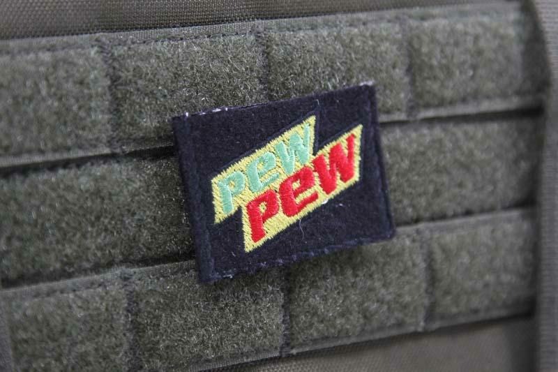 Velcro Airsoft Patch Pew Pew Mountain Extreme Airsoft