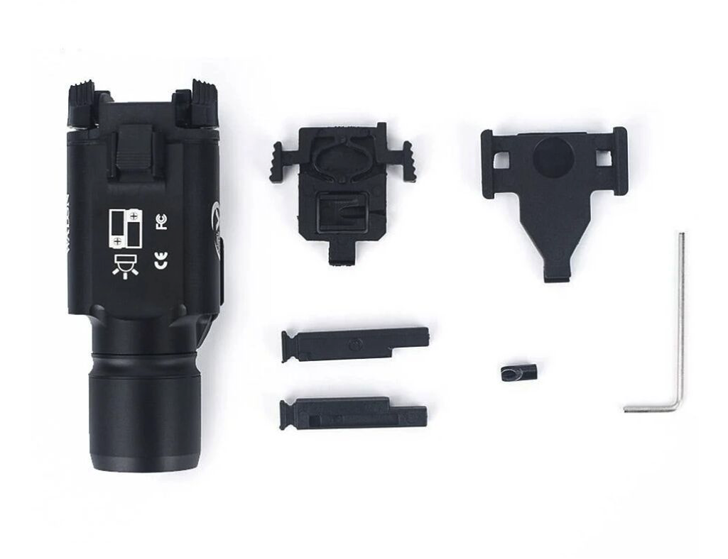 Rebel X300 Tactical 600 Lumen Pistol Flashlight - Black - Image 3