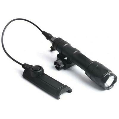 Rebel M600C 340 Lumen Tactical Flashlight + Dual Function Tape Switch - Black