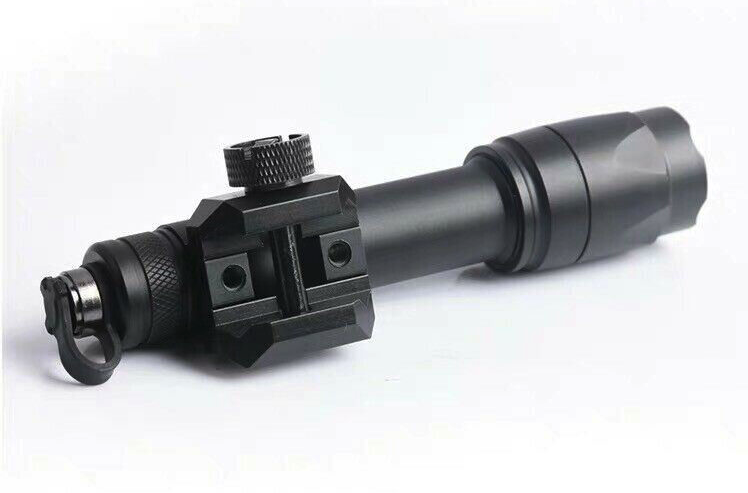 Rebel M600C 340 Lumen Tactical Flashlight + Dual Function Tape Switch - Black - Image 2