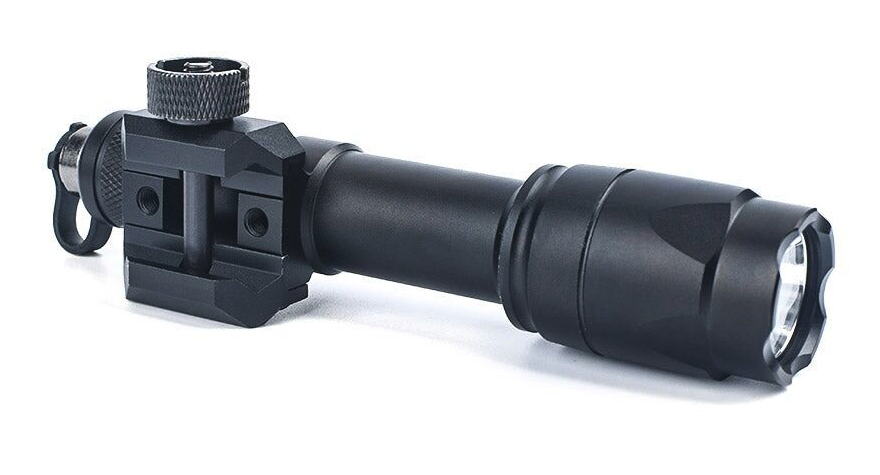 Rebel M600C 340 Lumen Tactical Flashlight + Dual Function Tape Switch - Black - Image 5