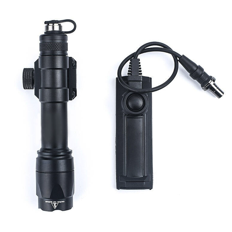 Rebel M600C 340 Lumen Tactical Flashlight + Dual Function Tape Switch - Black - Image 9
