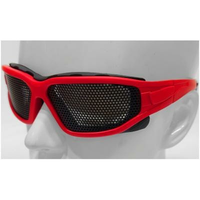 DEFENCE PRO'S MESH EYE PROTECTION RED