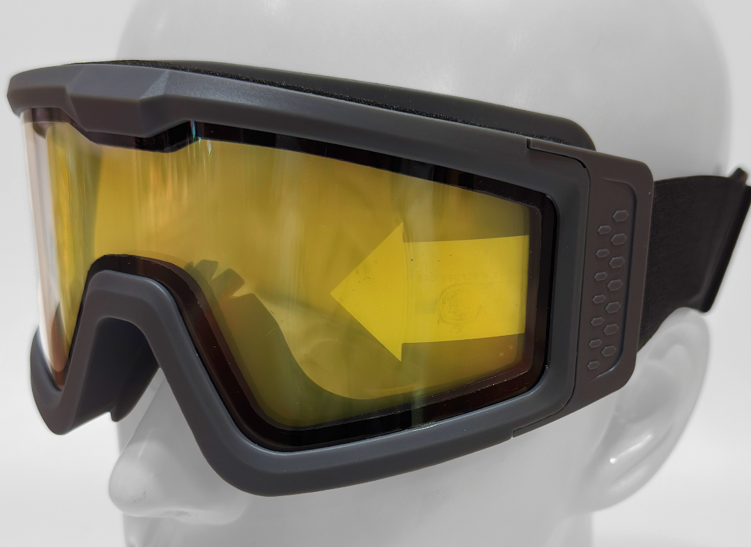 BATTLE VISOR THERMAL DUAL LENS GREY PROTECTIVE EYEWEAR