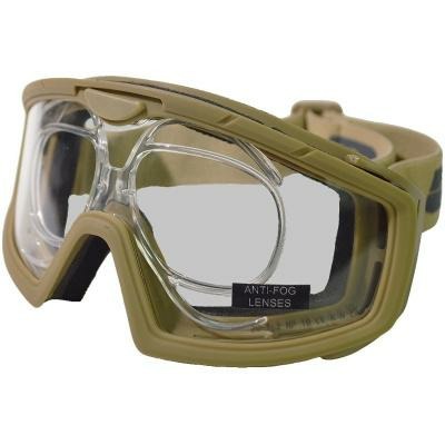 BATTLE VISOR TAN - W/INSERT PROTECTIVE EYEWEAR