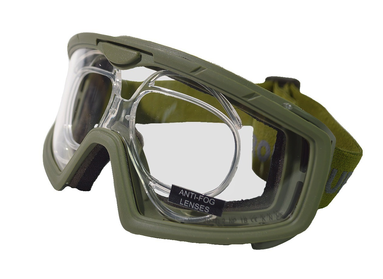 BATTLE VISOR GREEN - W/INSERT PROTECTIVE EYEWEAR