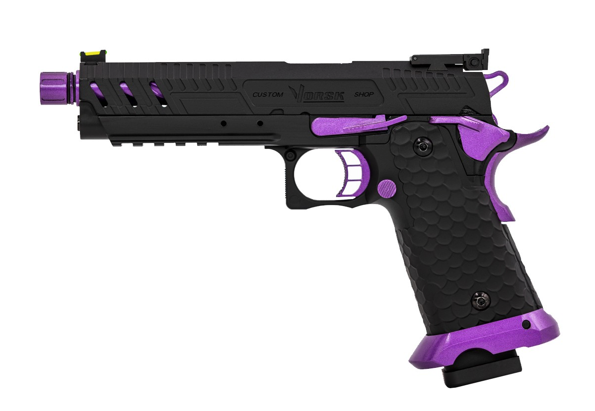 HI-CAPA CS VENGEANCE 5.1 GBB PISTOL (BLACK) (PURPLE MATCH) - Image 3