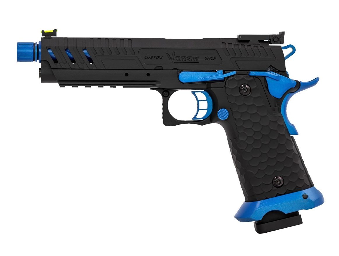 HI-CAPA CS VENGEANCE 5.1 GBB PISTOL (BLACK) (V-BLUE MATCH) - Image 3