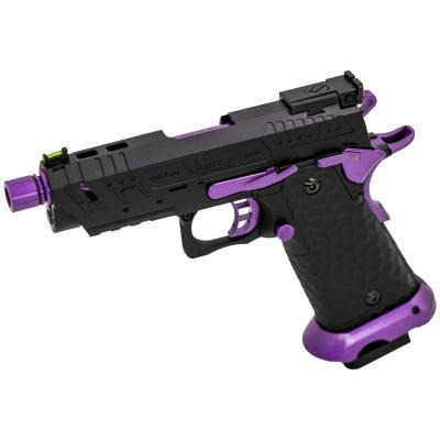 HI-CAPA CS VENGEANCE 3.8 COMPACT GBB PISTOL (BLACK) (PURPLE MATCH)
