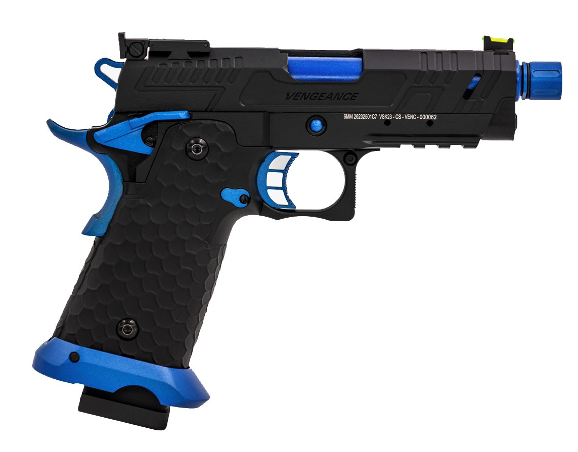 HI-CAPA CS VENGEANCE 3.8 COMPACT GBB PISTOL (BLACK) (BLUE MATCH) - Image 3