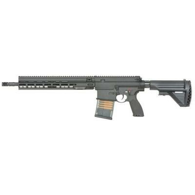 E&C ECM110 A10 14.5 inch Black airsoft gun AEG white Laser markings, QD v2.0.