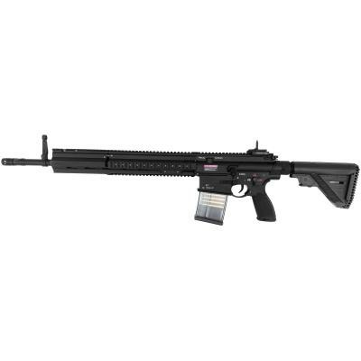 E&C EC417A2 16 inch rail, AEG Black Airsoft Gun, Laser Markings, QD v2.0.