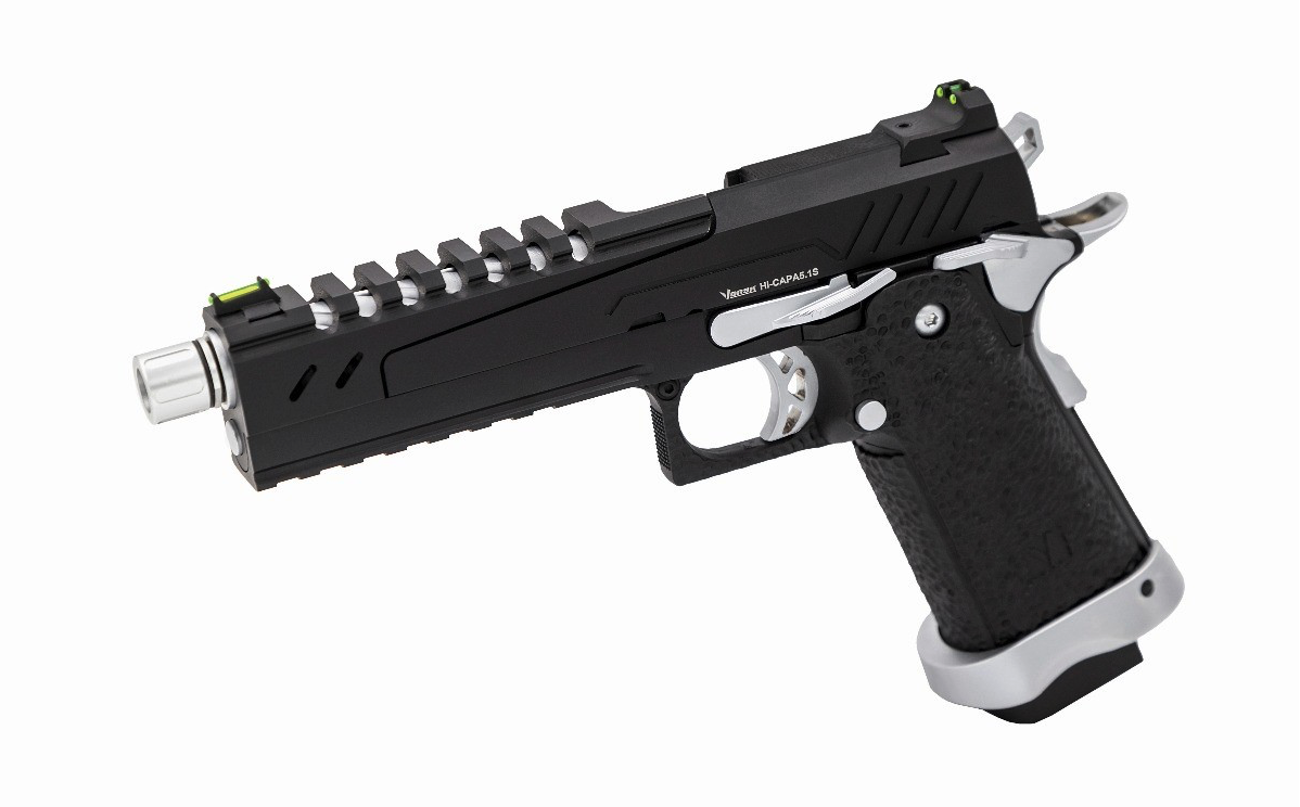 HI-CAPA 5.1S GBB PISTOL (BLACK) (SILVER MATCH)
