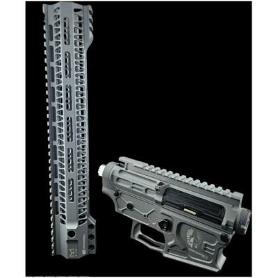 Mancraft CNC M4 Tactical Airsoft Receiver and Handguard Set – Titanium Gray     