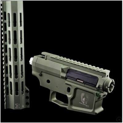 Mancraft CNC M4 AR15 Receiver and handguard set Sage Green
