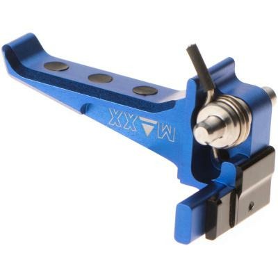 Maxx airsoft CNC Aluminum Advanced Speed Trigger for EVO-3 Style E blue