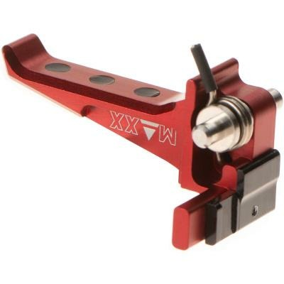 Maxx airsoft CNC Aluminum Advanced Speed Trigger for EVO-3 Style E red