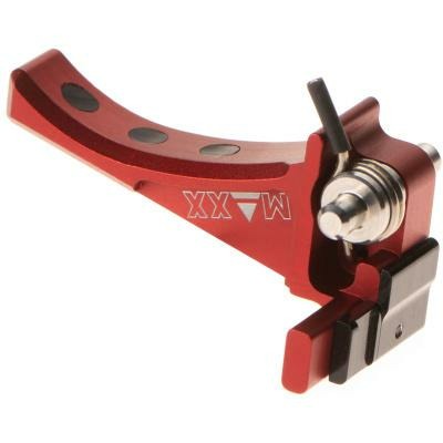 Maxx airsoft CNC Aluminum Advanced Speed Trigger for EVO-3 Style D red