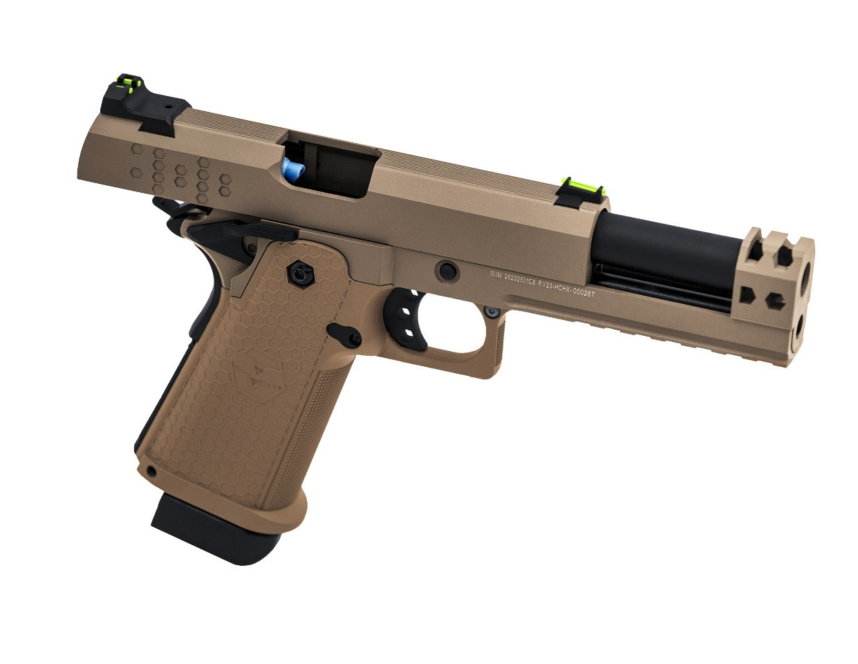 RAVEN HI-CAPA HEX-C GBB PISTOL (TAN) - Image 2