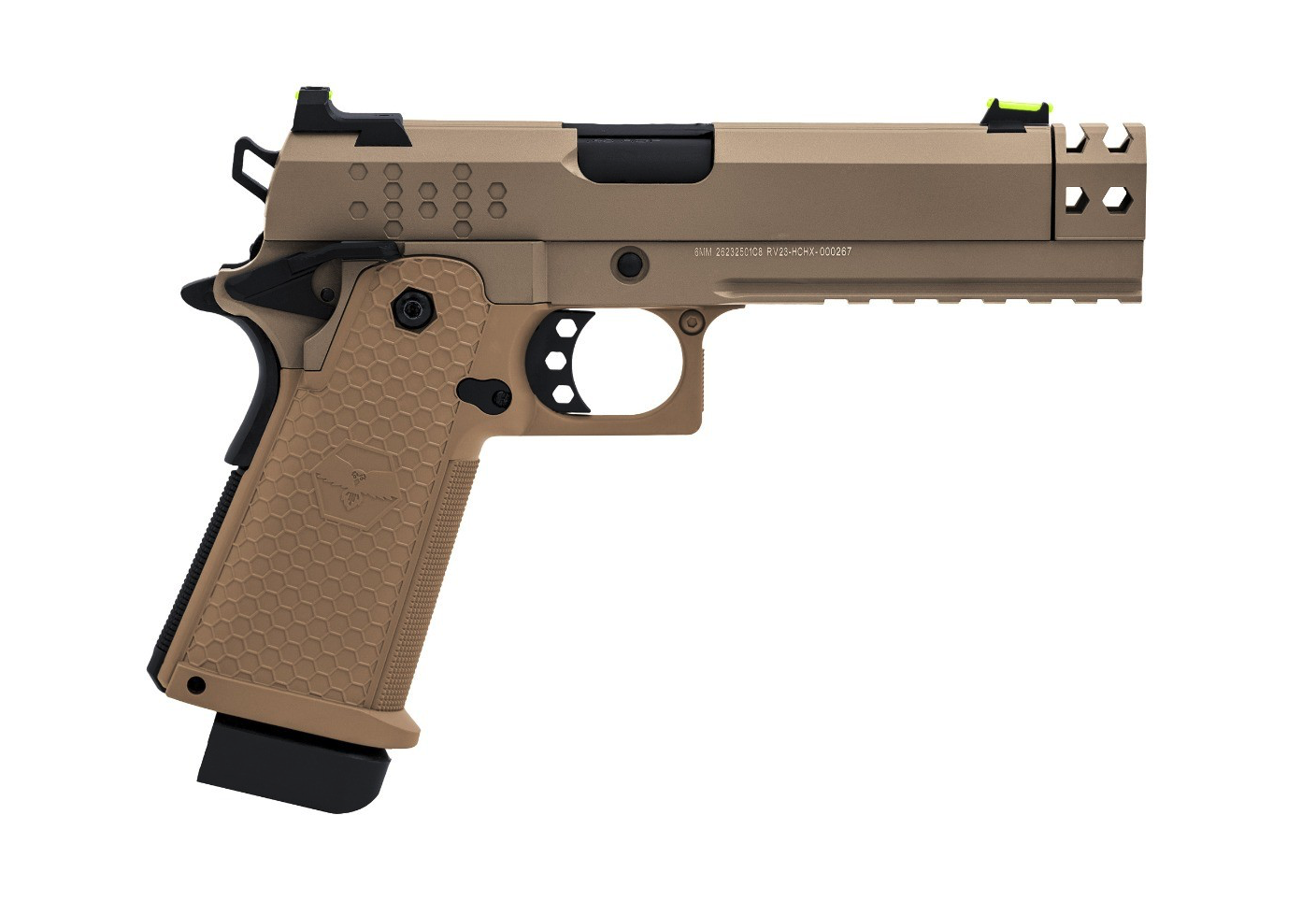 RAVEN HI-CAPA HEX-C GBB PISTOL (TAN) - Image 4