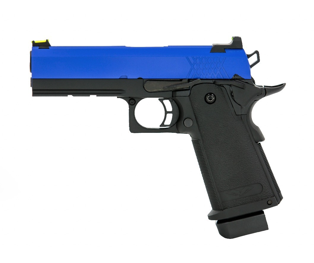RAVEN HI-CAPA 4.3 GBB PISTOL (DUAL TONE) (BLUE|BLACK)