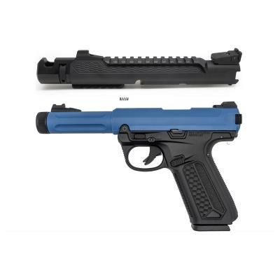 Action Army Two Tone Blue AAP-01 Pistol + Black Mamba CNC Upper Pack