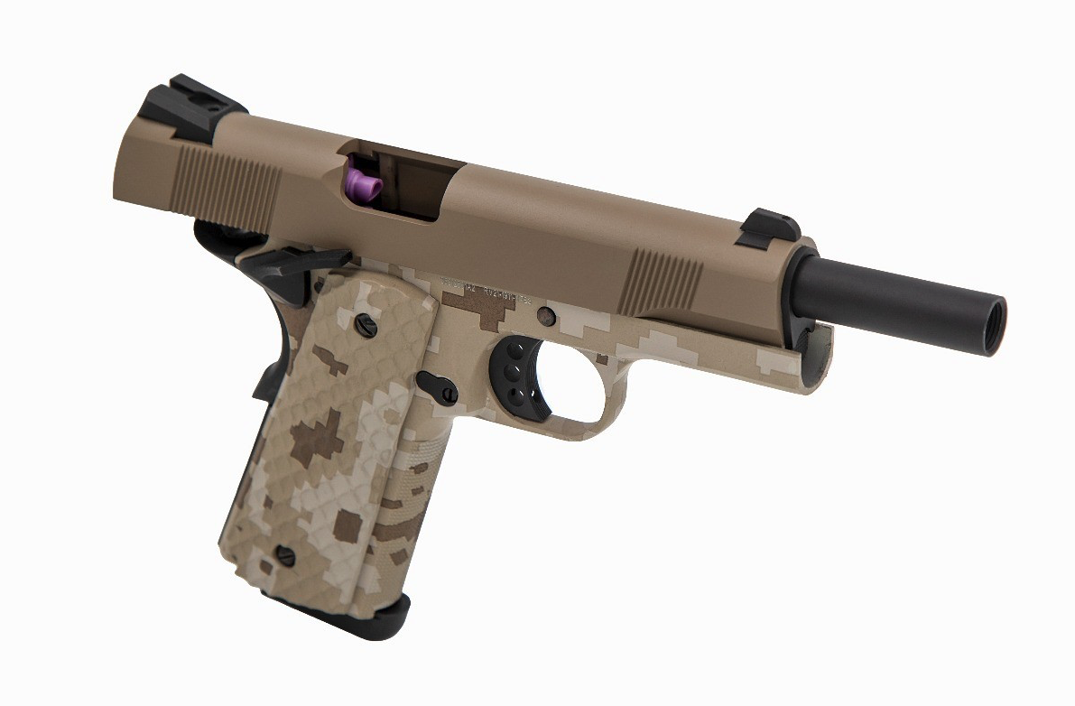 RAVEN 1911/MEU GBB PISTOL (TAN|DIGI DESERT) - Image 2
