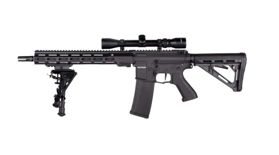 Rossi Sentinel 12" DMR UPSILON includes 3-9x32 Scope and Bipod (Black - 1.5j)