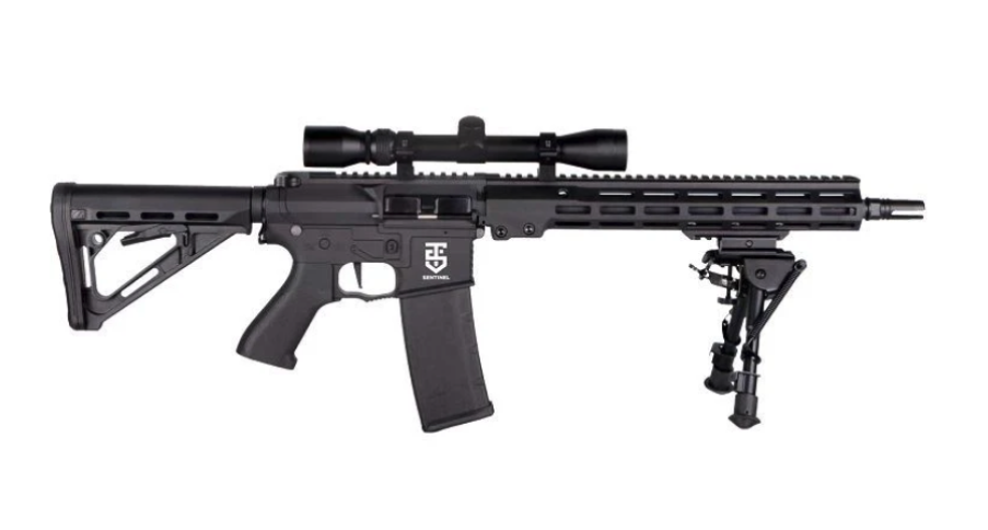 Rossi Sentinel 12" DMR UPSILON includes 3-9x32 Scope and Bipod (Black - 1.5j) - Image 2