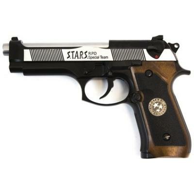 M92 GEN2 BIOHAZARD GBB PISTOL (SILVER|BLACK) (SILVER BARREL)