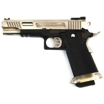WE HI-CAPA 5.1 GEN2 E-FORCE GBB PISTOL (SILVER|BLACK) (SILVER BARREL)