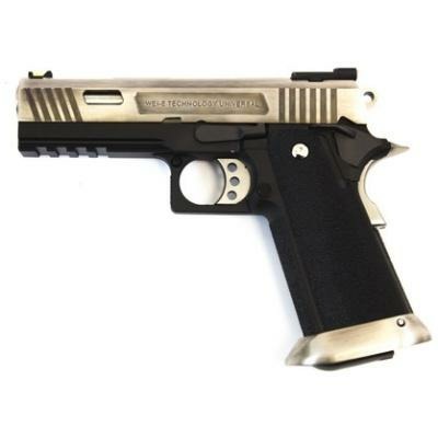 WE HI-CAPA 4.3 GEN2 E-FORCE GBB PISTOL (SILVER|BLACK) (SILVER BARREL)