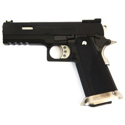 WE HI-CAPA 4.3 GEN2 E-FORCE GBB PISTOL (BLACK) (SILVER BARREL)