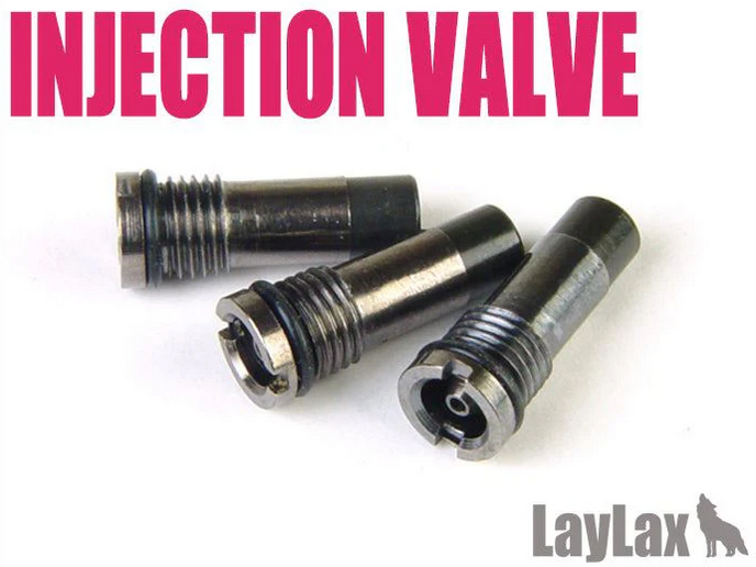 Laylax Nine Ball Airsoft Magazine Injection Valve for TM / VFC / WE / KSC (Black - 3 PCS)