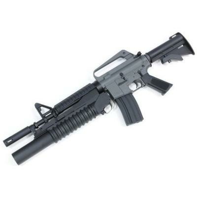 E&C XM177E2 with M203 QD v2.0 Airsoft Rifle AEG (Grey Version)