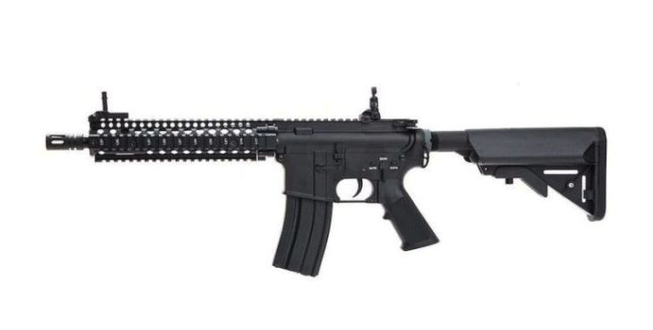 E&C MK18 MOD1 9 Inch Airsoft Rifle AEG with v2.0 Gearbox. (Black)