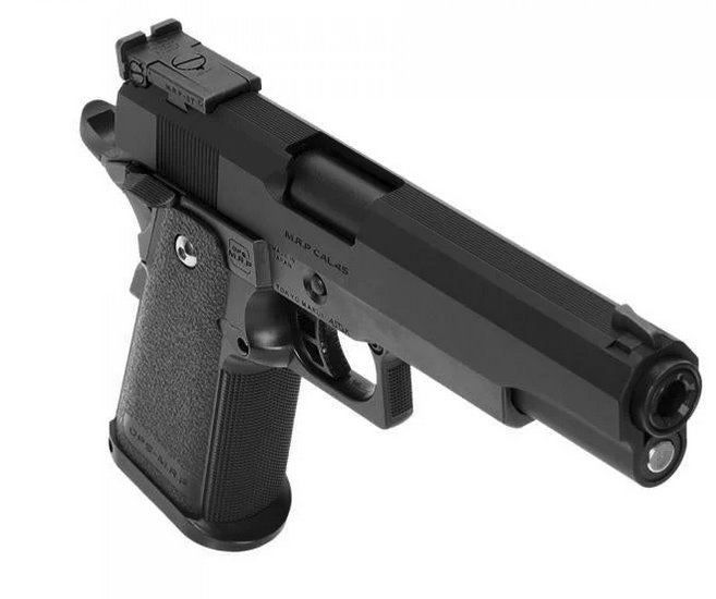 Laylax Nine Ball 2-Way Fixed Non-Recoiling Outer Barrel for Tokyo Marui Hi-Capa 5.1 (Black) - Image 2
