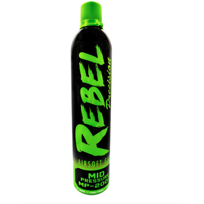 Rebel Precision MP-200Z 600ml Performance Green Gas (Mid Pressure: 12kg/170psi)
