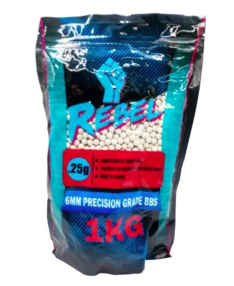 Rebel Precision 6mm BBs 1kg Bag - 0.25g