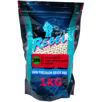 Rebel Precision 6mm BBs 1kg Bag - 0.30g
