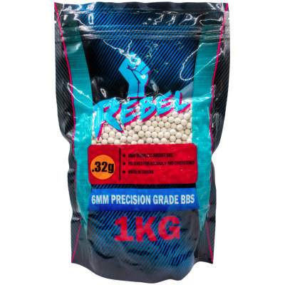 Rebel Precision 6mm BBs 1kg Bag - 0.32g