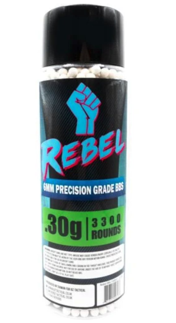 Rebel Precision 6mm BBs 3300ct Bottle - 0.3g