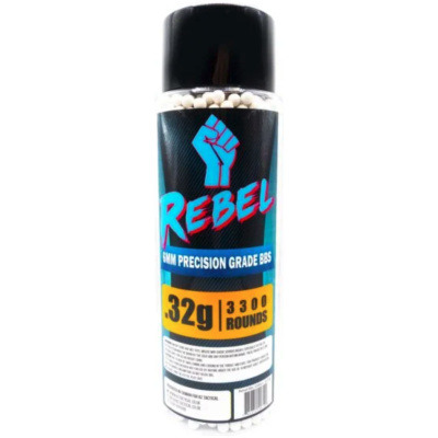 Rebel Precision 6mm BBs 3300ct Bottle - 0.32g