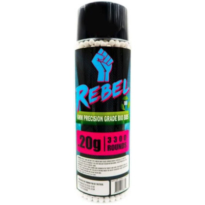 Rebel Precision 6mm BIO BBs 3300ct Bottle - 0.20g