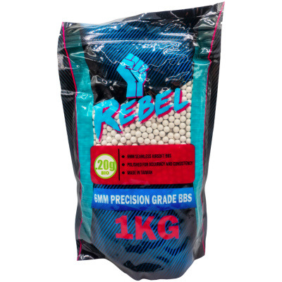 Rebel Precision BIO 6mm BBs 1kg Bag - 0.2g