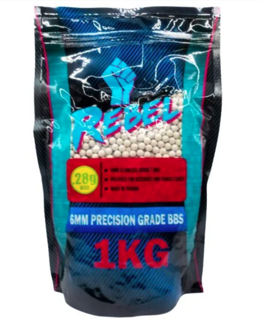 Rebel Precision BIO 6mm BBs 1kg Bag - 0.28g