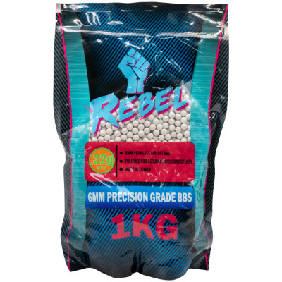 Rebel Precision 6mm BBs 1kg BIO Bag - 0.32g
